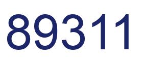 Número 89311 imagen azul
