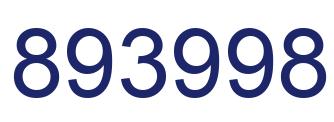 Number 893998 blue image