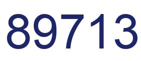 Número 89713 imagen azul