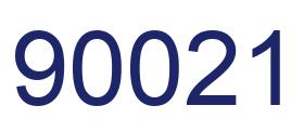 Número 90021 imagen azul