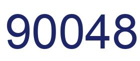 Número 90048 imagen azul