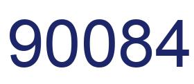 Number 90084 blue image