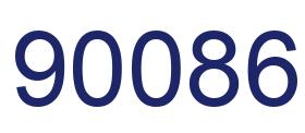 Number 90086 blue image