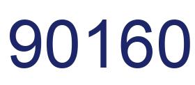 Number 90160 blue image