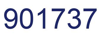 Number 901737 blue image