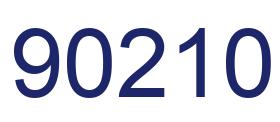 Number 90210 blue image