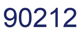 Número 90212 imagen azul