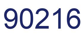 Número 90216 imagen azul
