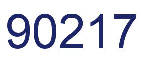 Número 90217 imagen azul