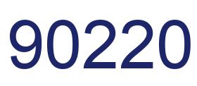 Número 90220 imagen azul