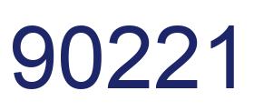 Número 90221 imagen azul