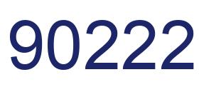 Number 90222 blue image