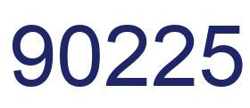 Número 90225 imagen azul