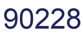 Number 90228 blue image