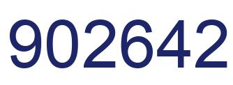 Number 902642 blue image