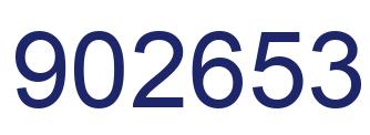 Número 902653 imagen azul