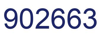 Number 902663 blue image