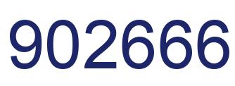 Number 902666 blue image