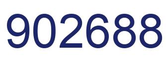 Number 902688 blue image