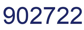 Número 902722 imagen azul