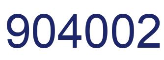 Número 904002 imagen azul