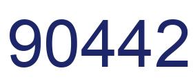 Número 90442 imagen azul