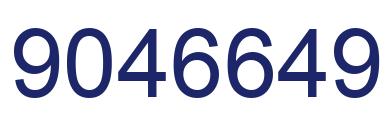 Number 9046649 blue image