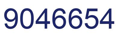 Number 9046654 blue image