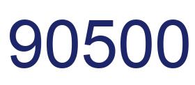 Número 90500 imagen azul
