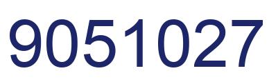 Number 9051027 blue image