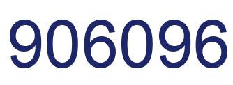 Number 906096 blue image