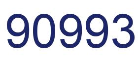 Number 90993 blue image