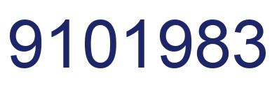 Number 9101983 blue image