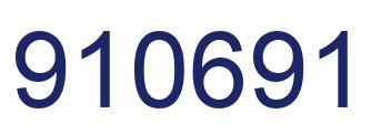 Number 910691 blue image