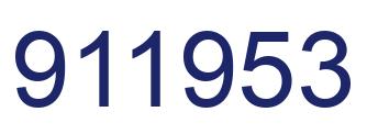Number 911953 blue image