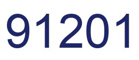 Number 91201 blue image