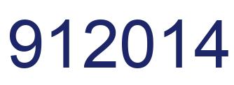 Number 912014 blue image