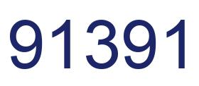Número 91391 imagen azul