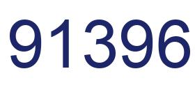 Número 91396 imagen azul