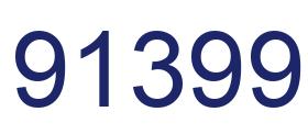 Número 91399 imagen azul