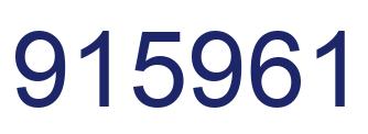 Número 915961 imagen azul