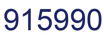 Number 915990 blue image