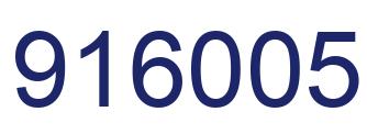 Number 916005 blue image