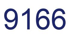 Number 9166 blue image