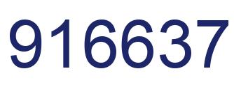 Número 916637 imagen azul