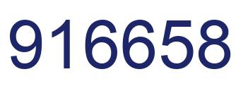 Number 916658 blue image