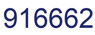Número 916662 imagen azul