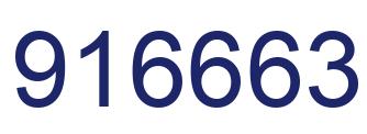 Número 916663 imagen azul