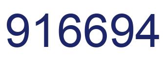 Número 916694 imagen azul