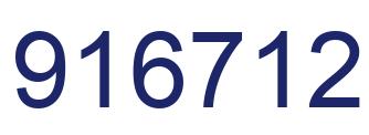 Número 916712 imagen azul